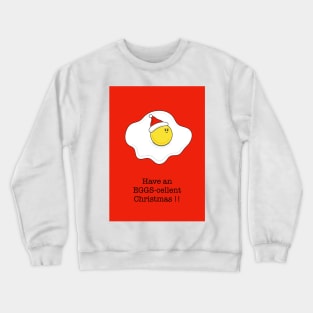 Eggs-cellent Christmas Card Crewneck Sweatshirt